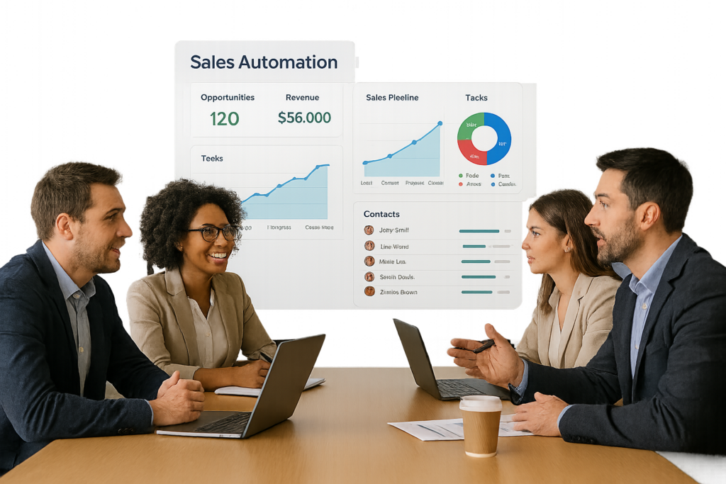 Como Automatizar seu Processo de Vendas e Aumentar a Eficiência – foco: automação, processo de vendas, eficiência