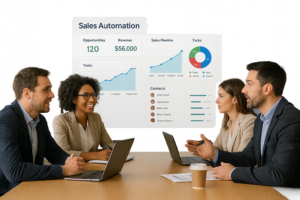 Como Automatizar seu Processo de Vendas e Aumentar a Eficiência – foco: automação, processo de vendas, eficiência
